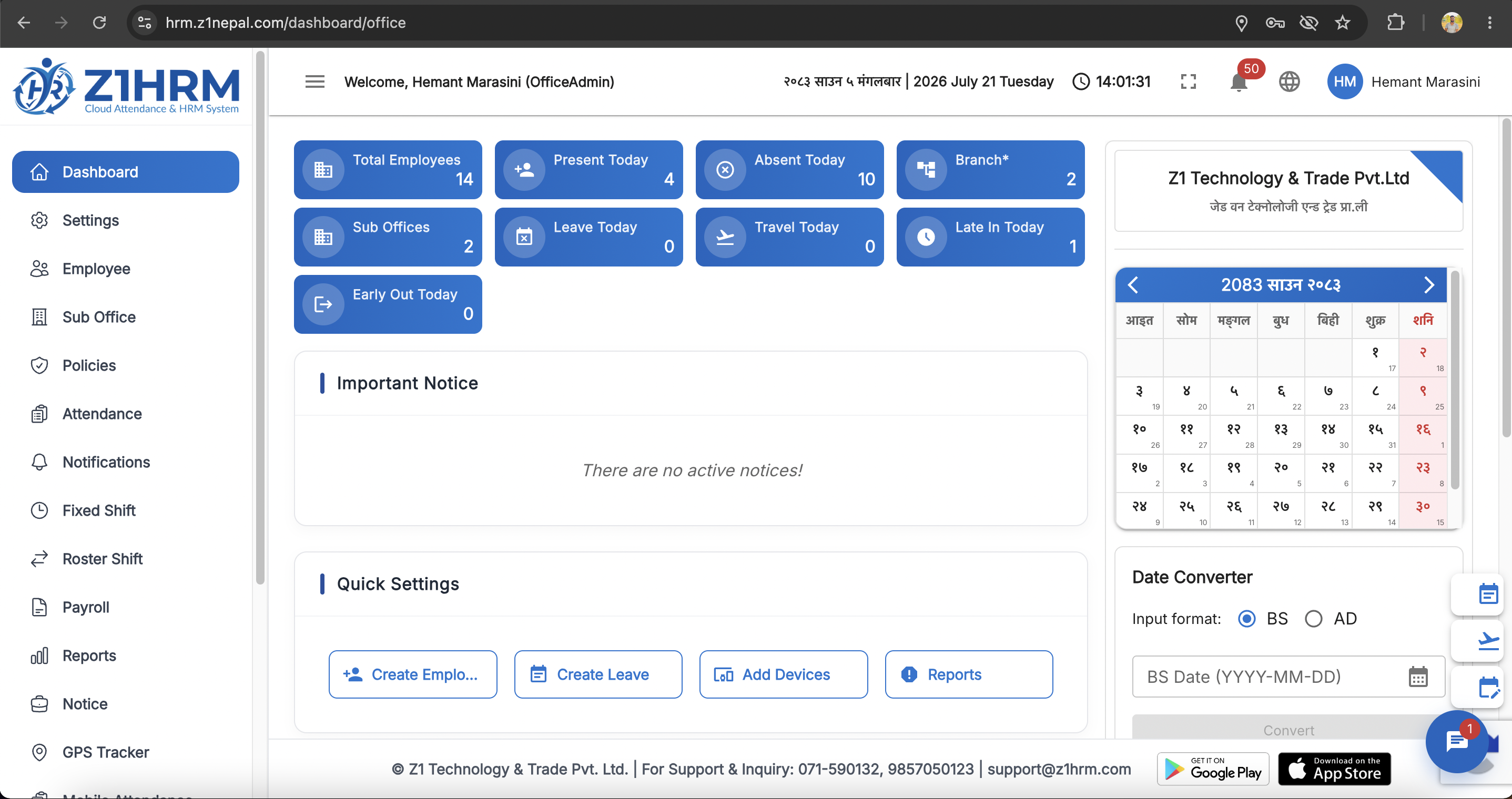 Analytics dashboard project