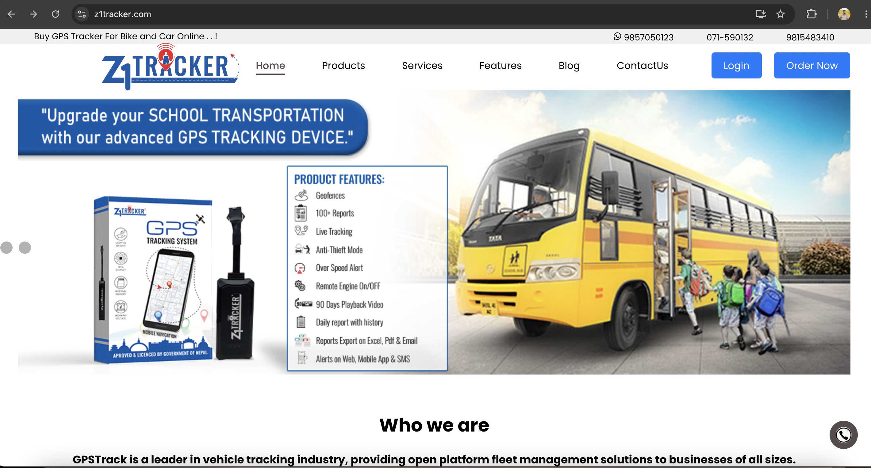 Brand landing page project